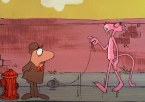 The Pink Panther in Pink's Pet is made of pebbles - Funny cartoon for kids
