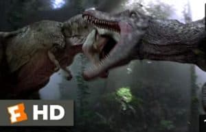T-Rex vs spinosaurus in Jurassic Park 3 (3.10) Movie CLIP