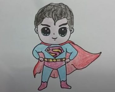 How to draw Superhero cute and easy Step by Step