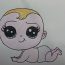 How to draw baby cute and easy