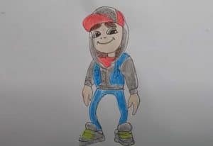 How to draw Jake from Subway surfers Step by Step