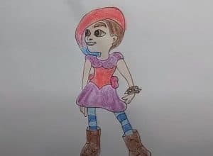 How to draw Lucy from Subway surfers