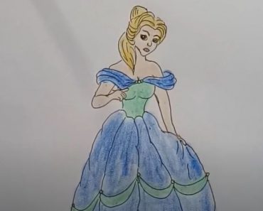 How to draw belle from beauty and the beast