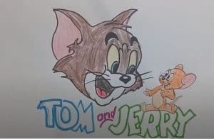 How to draw tom and jerry step by step