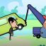 Mr. Bean and Car Wars - Funny Mr. Bean cartoon new for kids