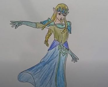 How to draw Princess from Zelda