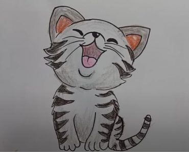 How to draw a cute Kitten Easy