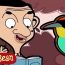 Funny Bean and The BIRD! - Mr Bean Cartoon Season 2 - Funny Kids Cartoon