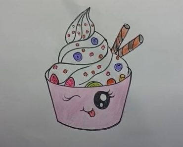 How to draw a cute Cake