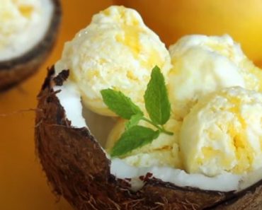 Coconut and Mango Ice Cream