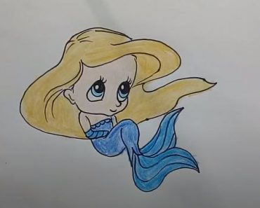 How to draw a barbie mermaid