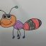 How to draw a cartoon Ant