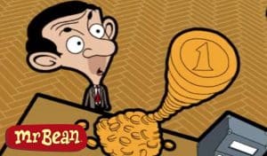 Funny Bean and the coins - Mr bean cartoon for kids