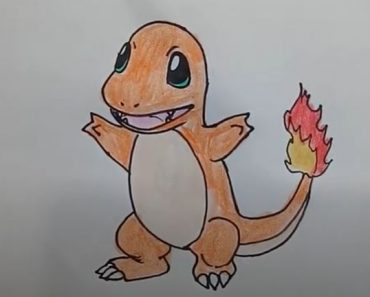 How to draw Charmander from Pokemon