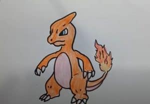 How to draw charmeleon from pokemon