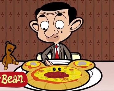Funny Mr Bean cartoon for kids - Pizza, Bean