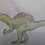How to draw Spinosaurus