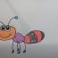 how to draw a cartoon ant