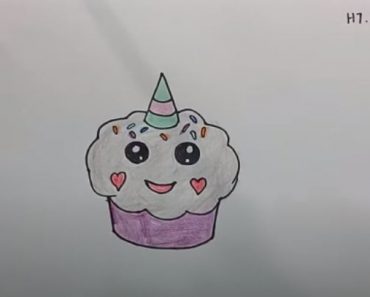 how to draw a cupcake unicorn