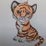 How To Draw A Cute Tiger