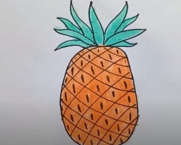 How To Draw A Pineapple Easy Step By Step