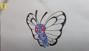  How To Draw Butterfree( pokemon) Easy Step By Step 