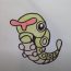 How To Draw Caterpie From Pokemon Easy Step By Step