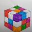 How To Draw Rubik's Cube
