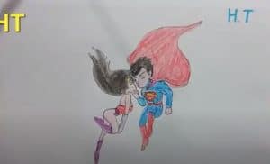 How To Draw Superhero - Draw superman love