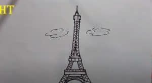 How To Draw The Eiffel Tower