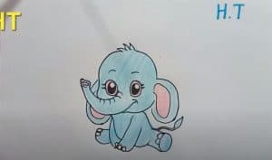 How To Draw a Elephant Cute