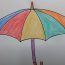 How To draw umbrella Coloring Pages