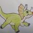 How To Draw A Cartoon Dinosaur Cute And Easy Step By Step