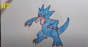 How To Draw A Golduck From Pokemon Easy Step By Step