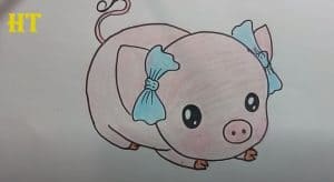 How To Draw A Pig Cute And Easy Step By Step