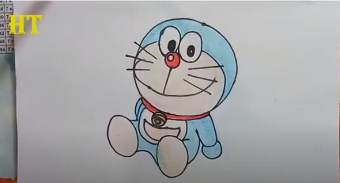 How To Draw Doraemon Easy Step By Step HTFunny