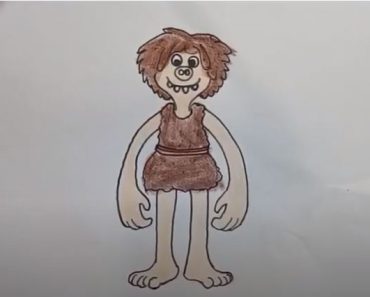 How To Draw Dug From Early Man - Easy Step By Step