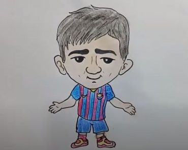 How To Draw Lionel Messi Easy Step By Step