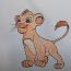 How To Draw Simba From Lion King Easy Step By Step