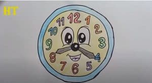 How To Draw an Alarm Clock Cute - Easy Step By Step
