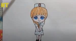 How To Draw A Cartoon Nurse Cute And Easy Step By Step