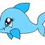 How To Draw A Cute Dolphin Easy Step By Step
