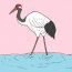 How To Draw A Red Crowned Crane Step By Step