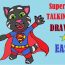 How To Draw Talking Tom superhero Step By Step