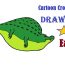 How to draw cartoon crocodile Easy
