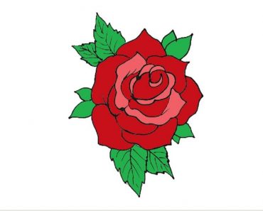 How To Draw A Rose Tattoo Easy