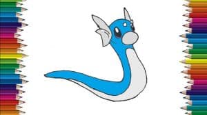 How To Draw Dratini From Pokemon Easy 
