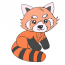 How to Draw a cute Red Panda