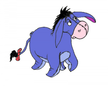 How to draw Eeyore from winnie the pooh step by step