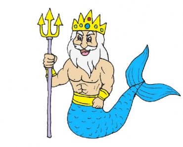 How to draw Poseidon Cute